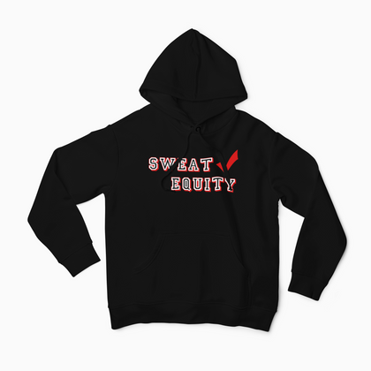 SWEAT EQUITY CHECK "FONT HOODIE"